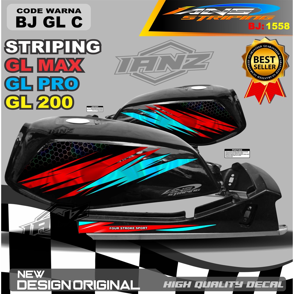 STIKER STRIPING GL MAX VARIASI HOLOGRAM / STRIPING GL PRO MAX VARIASI HOLOGRAM / STRIPING GL