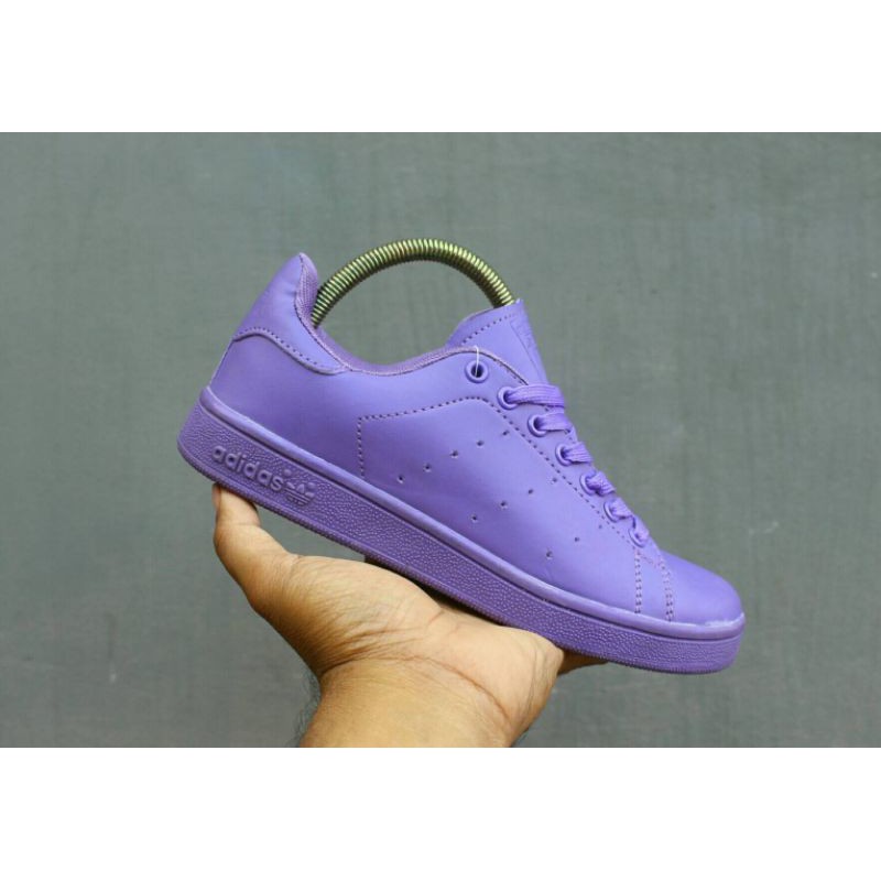 CUCI GUDANG!! ADIDAS STAN SMITH PURPLE WOMEN IMPOR SNEAKERS CASUAL WANITA