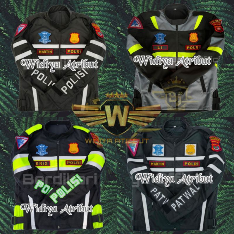 JAKET POLISI POLRI PATWAL POLANTAS POLISI LALU LINTAS TOURING BAHAN CORDURA TERBARU ORIGINAL BERKUAL