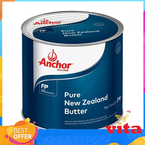 

Butter Anchor Salted Mentega 2kg