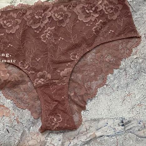 ♀ H&M Cheeky Lacey Panty Mauve Celana Dalam Penshoppe Wanita CD Underwear Panties Impor Sisa Export 