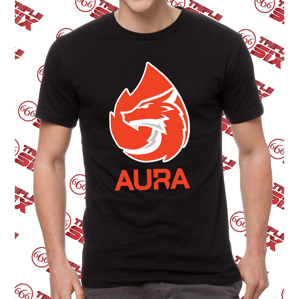Kaos Baju Tshirt Gaming Aura Esports Team PUBG Mobile Legends Free Fire
