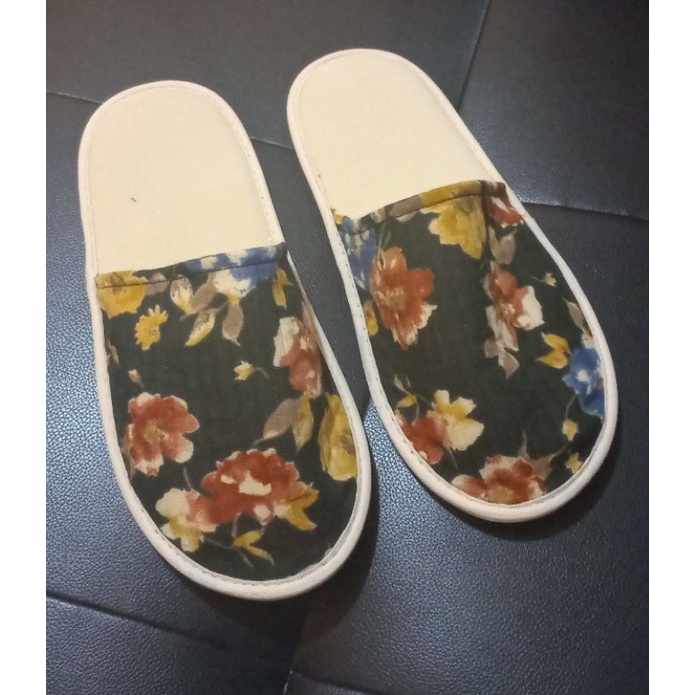 sandal hotel/lantai busa  8ml motif batik  kembang terbuka