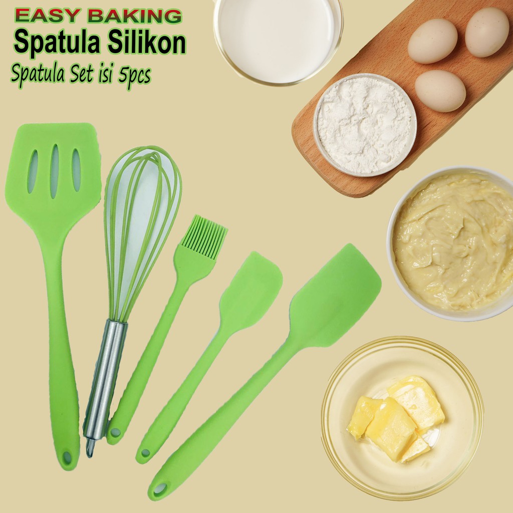 Spatula * Silicone * Set isi 5pcs * Baking Props