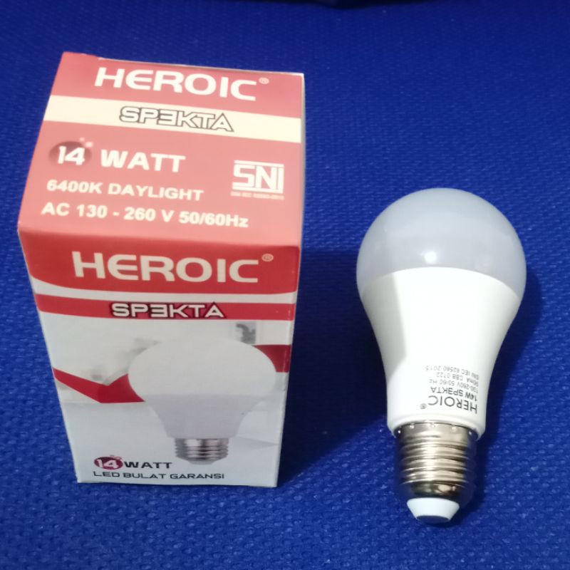 Heroic lampu Hemat Energi lampu led spekta heroic SNI bergaransi