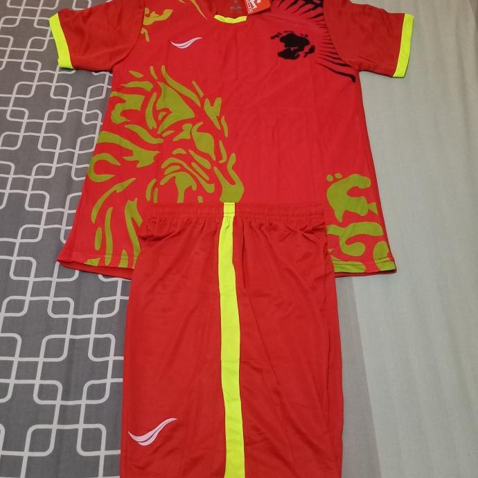 PROMO Baju Stelan Team Futsal/Sepak Bola Dewasa NK-Lion (Merah) Per Lusin