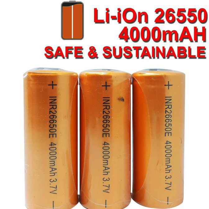 Baterai Cas 18650 26650 3000Mah 3.7V Rechargeable Battery - 18650-3000Mah