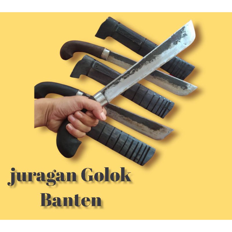Golok Baja Per tebang bambu dan kayu asli banten