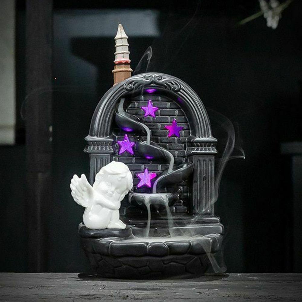 Solighter Incense Burner Kerajinan Tangan Meditasi Keramik Tungku Aromaterapi