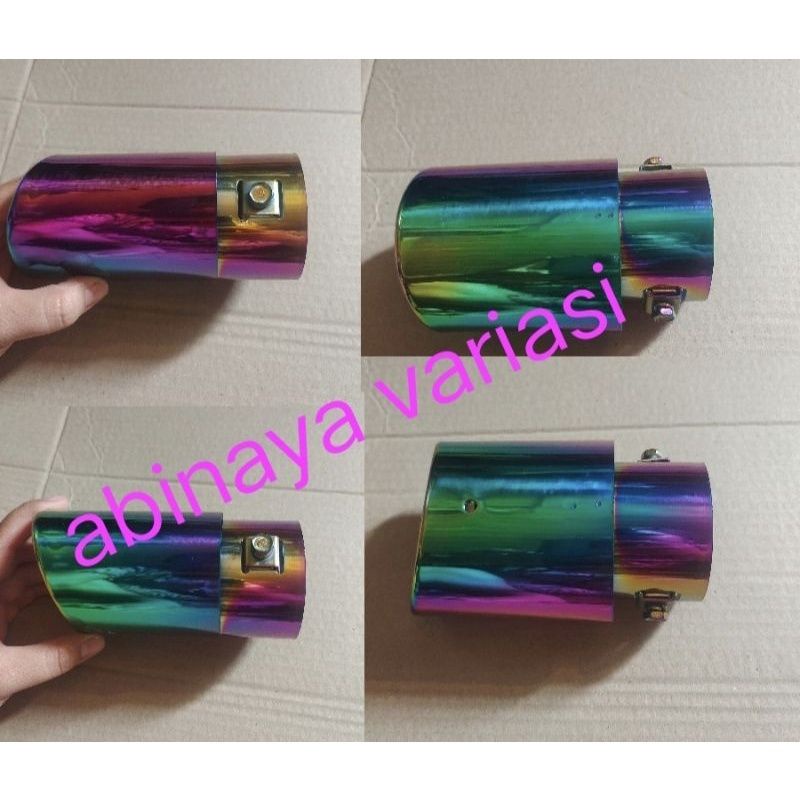 Knalpot Mobil NEW YARIS 2018 Muffler Full Pelangi Model Lurus