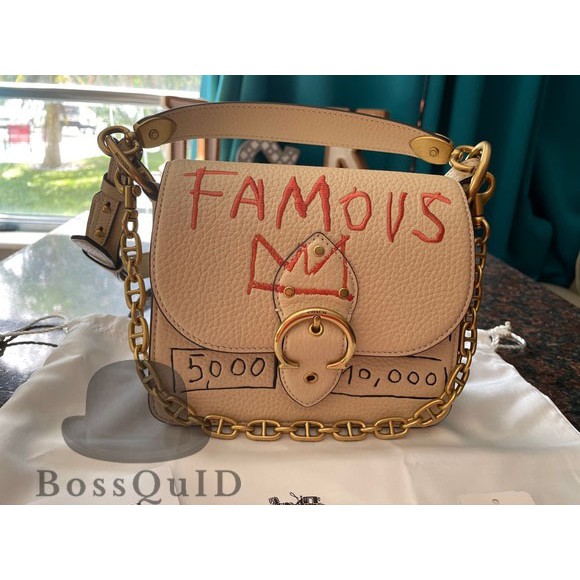 Coach X Jean-Michel Basquiat Beat Shoulder Bag 18 Ivory