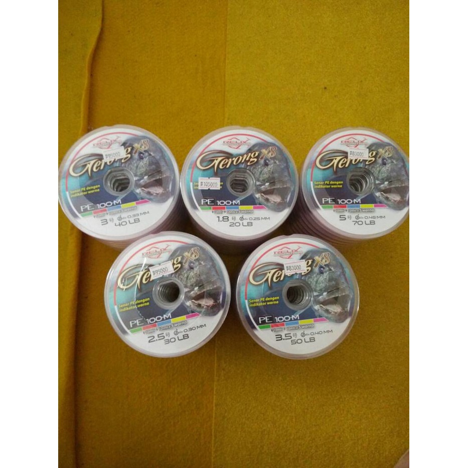 New senar PE relix gerong x8 100meter