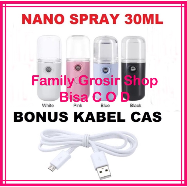 MINI NANO SPRAY WAJAH 30ml GUN FACE MIST PORTABLE DISINFECTAN