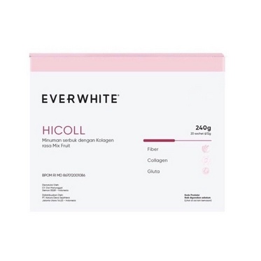 EVERWHITE HI-COLL DRINK ISI 10 SACHET & 20 SACHET - MINUMAN COLLAGEN BEST SELLER