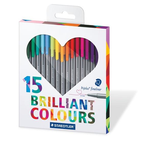 

Staedtler Triplus Fineliner 334 C15H - Set Pulpen Warna