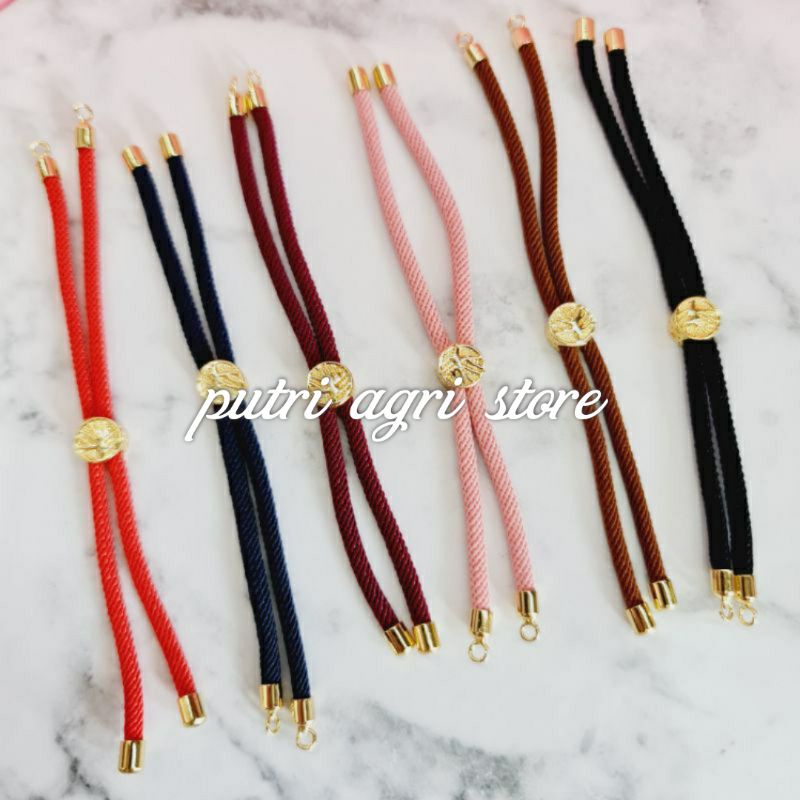 Gelang Tali Serut Pandora Untuk Charm Liontin Emas