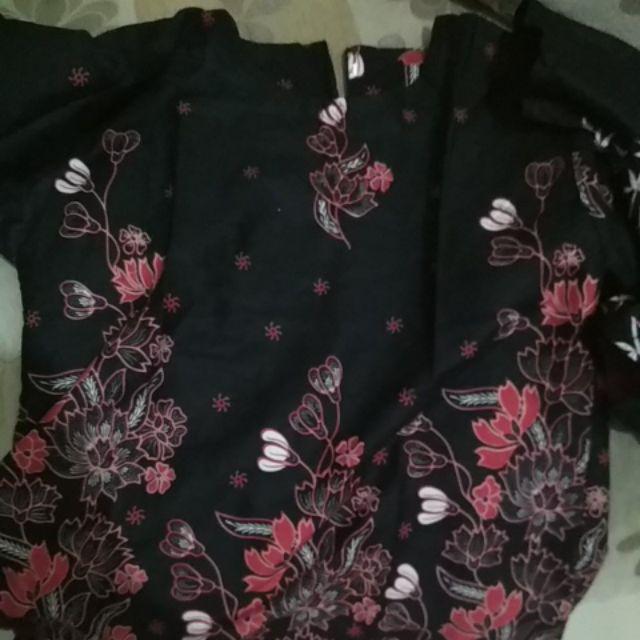 Batik Couple Keluarga Sania Ruffle Ori Ndoro Jowi Dnt Sakura