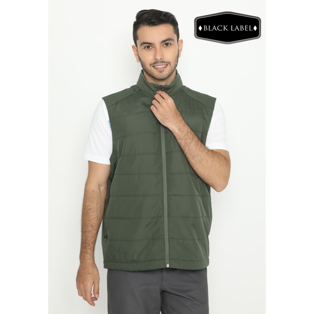 Jack Nicklaus Killeney Premium Vest Pria Regular Fit Camping Green