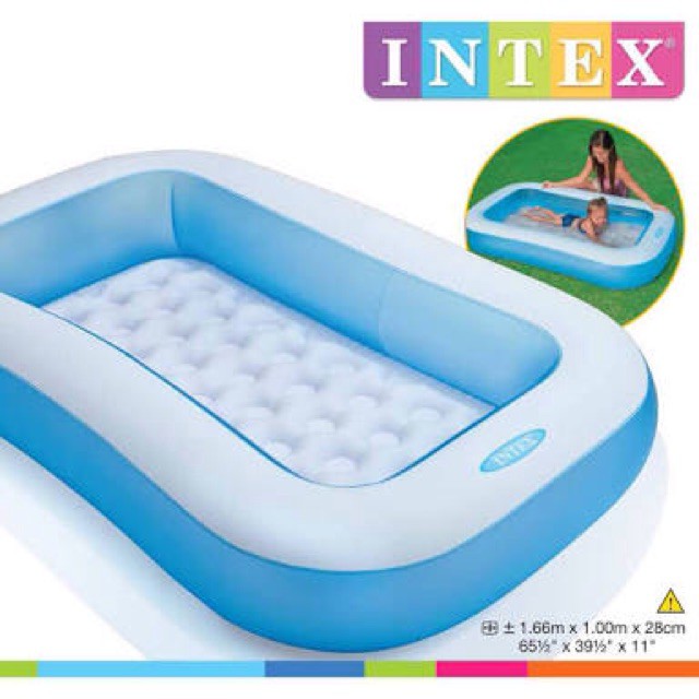 MALANG bisa GOJEK Kolam Renang Intex 57403 Baby JUMBO Rectangular Ukuran 166x100x28cm