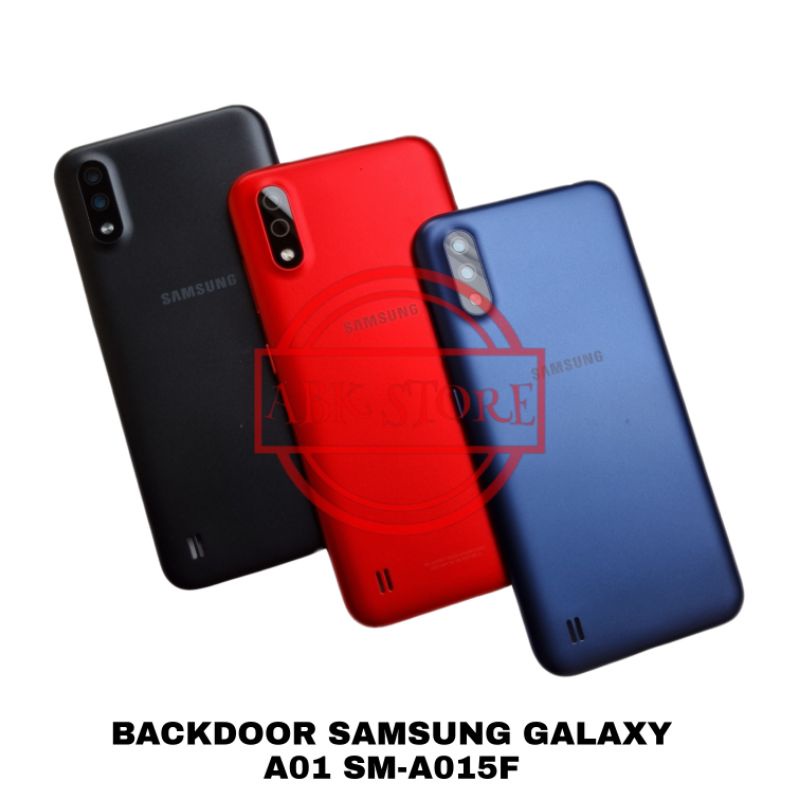 TUTUP BELAKANG BACKDOOR BACKCOVER BACK CASING SAMSUNG GALAXY A01 SM-A015F HOUSING ORI