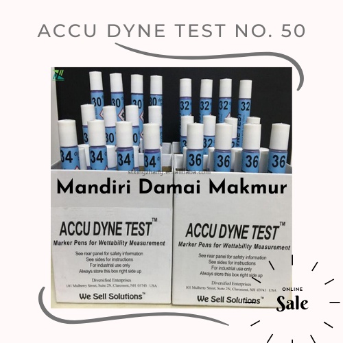 Jual Dyne Test ACCU Pen no.50 Surface tension Dyne Testing Pen American