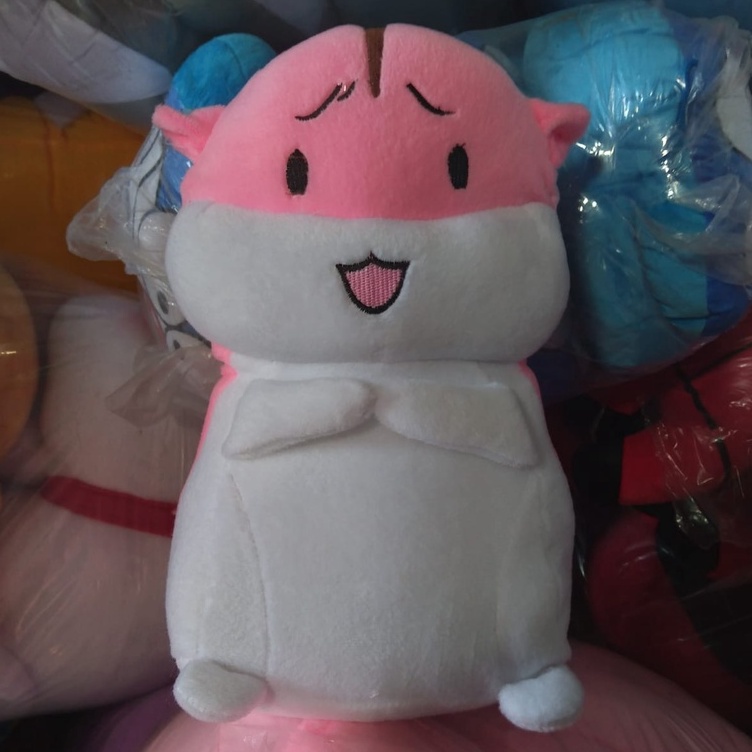 Boneka hamster lucu kualitas import bahan halus dan empuk boneka mewah kado ulang tahun anak anak/ Pasangan/ Pacar giftbox