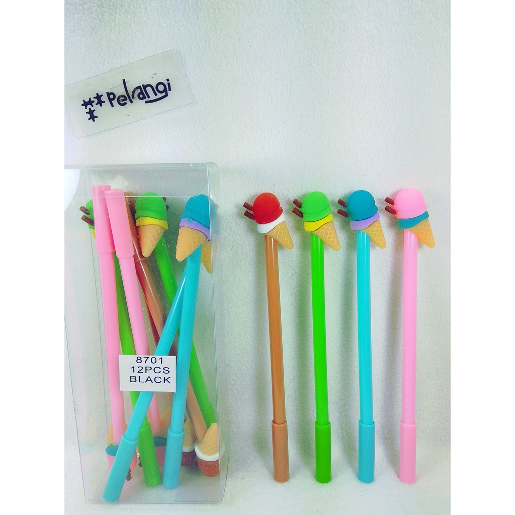 

Bolpen Gel Lucu Bentuk Es Krim 8701 sisi 4 pcs