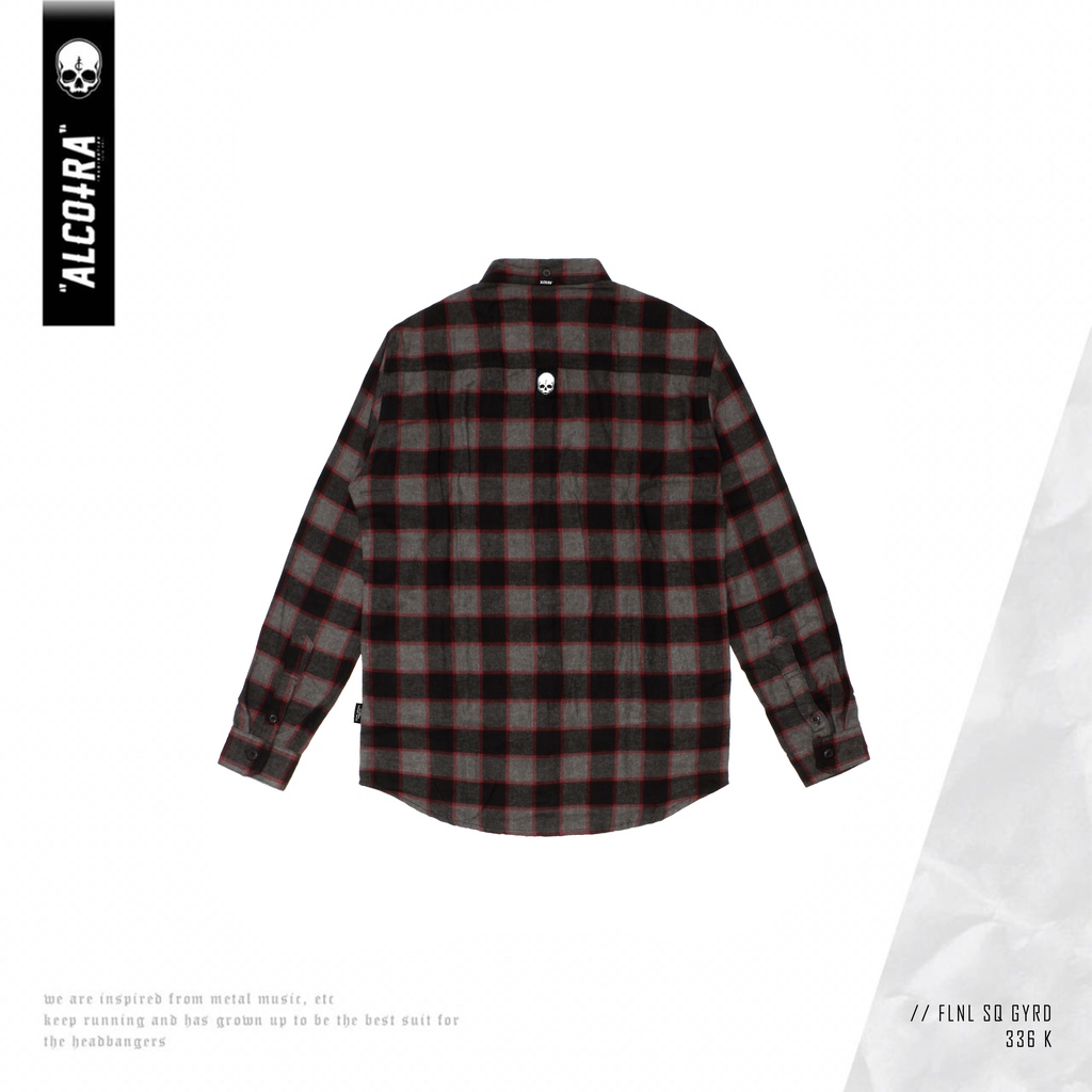 FLANEL SQ GYRD // FLANEL SQUARE GRAY RED