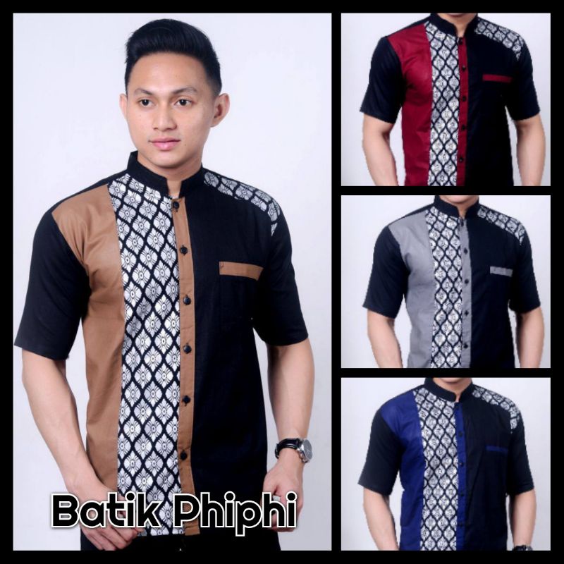 Baju koko pria lengan pendek