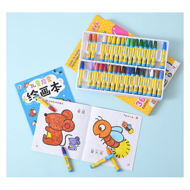 CRAYON ANAK OIL PAINTING ART SET KID STICK KADO UNIK ULANG TAHUN NON TOXIC