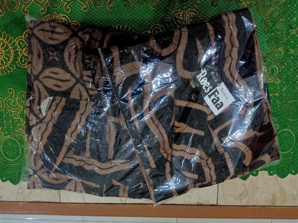 Tunic Zipper Seling Genes Tunik Seling Parang Kawung Batik Busui Friendly Seragam Tunik Batik