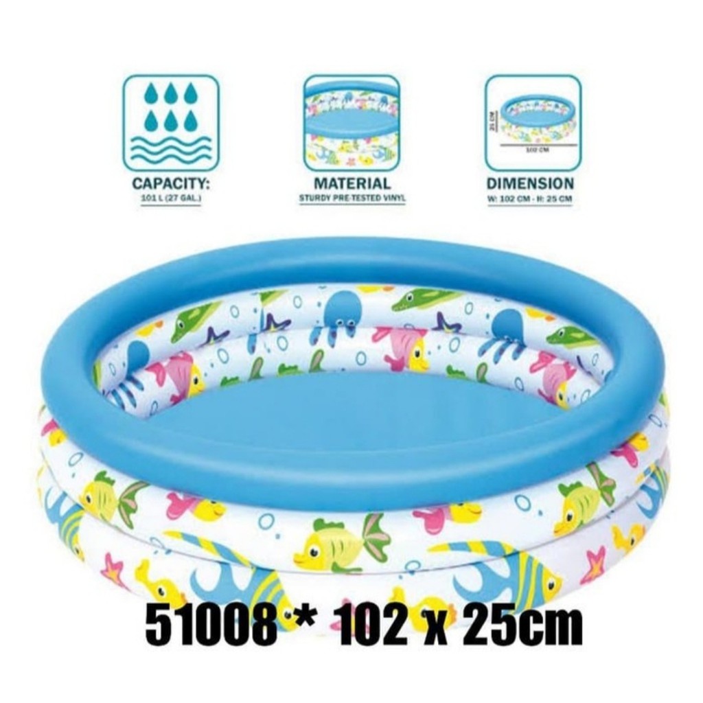 Kolam Renang Anak Dan Bayi 102cm x 25cm. BESTWAY 51008. Swimming Pool