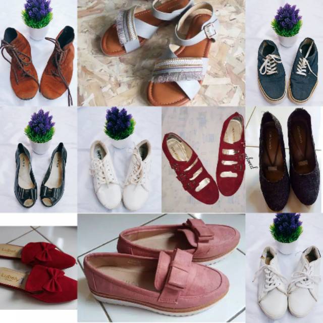Diskon (ATM) Preloved-Sepatu Wanita/Flat Shoes/Sepatu High Hells/Sneaker/Boot Wanita Terkini