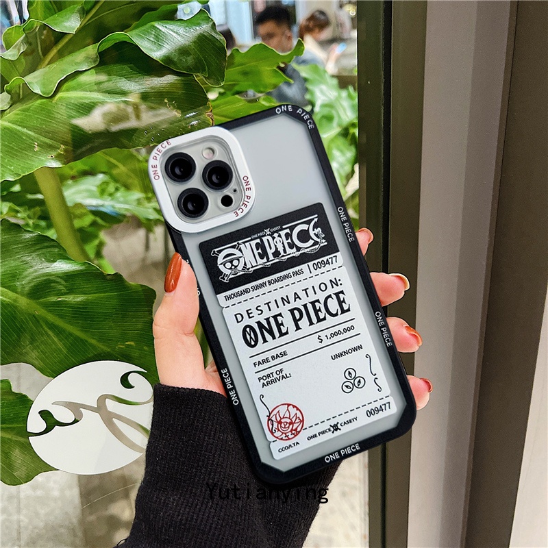 Soft Case TPU Motif Kartun One Piece Untuk Iphone 11 12 6 6s 7 8 Plus X Xr Xs Max 13 Pro Max Se 2020