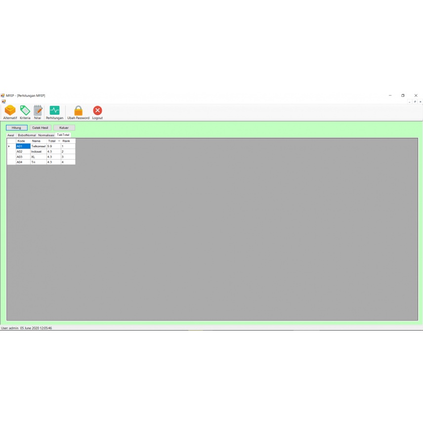 Source Code SPK Metode MFEP VB.Net