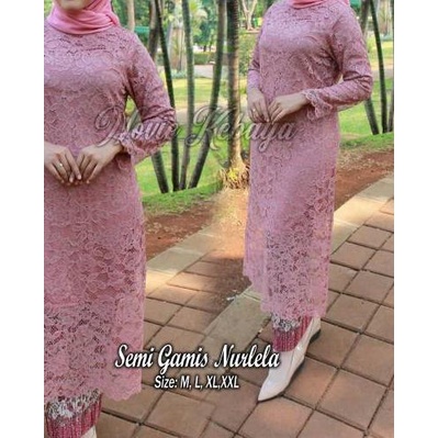 ۞ Kebaya brokat tunik/kebaya syari/kebaya muslim/kebaya modren aleeta 2 / kebaya pesta / kebaya tuni