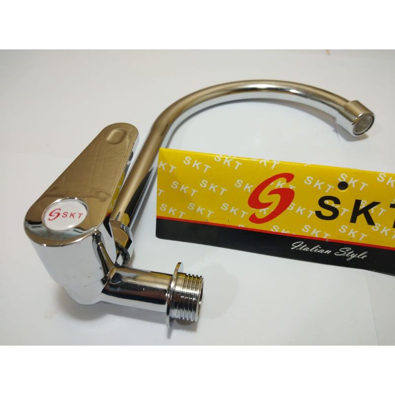 KRAN ANGSA TEMBOK NIKEL SKT / KRAN KERAN TEMBOK WASTAFEL BAK CUCI PIRING/ Kran Angsa Tembok Nikel Skt Engkol / Keran Cuci Piring Bagus TERMURAH