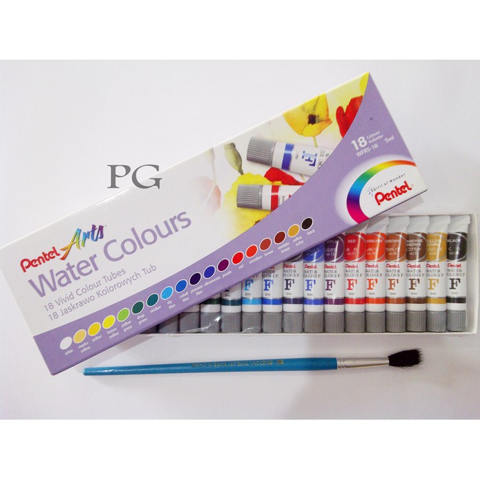 

Pentel Arts Water Colours 18 Cat Air Warna WFRS18 Watercolor Water Color WFRS-18