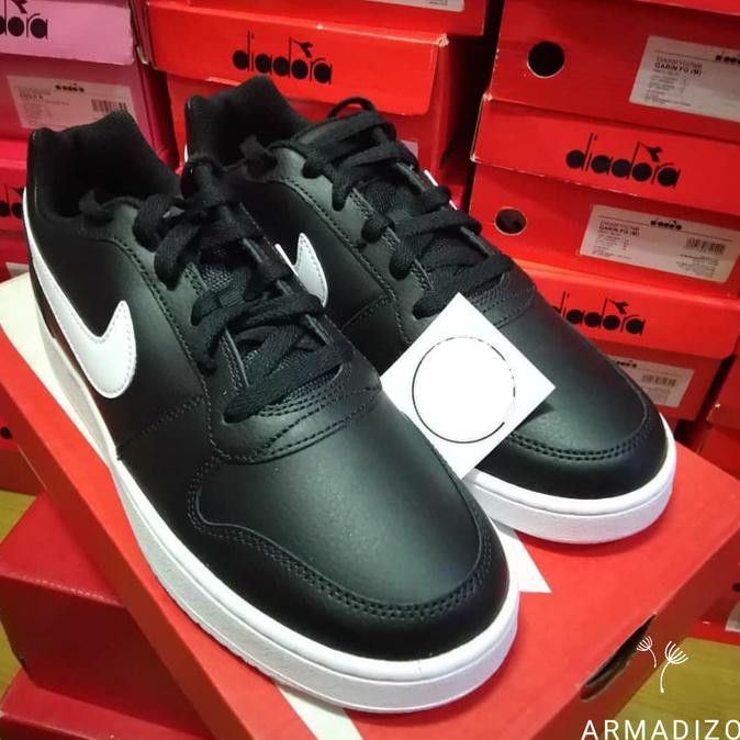 Sepatu Termurah Nike Ebernon Low Black White Bnib