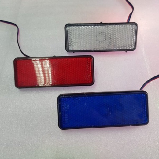 Jual Lampu Led Mata Kucing Universal Mobil Motor Senja Running Rem Strobo - Merah Bulat Murah