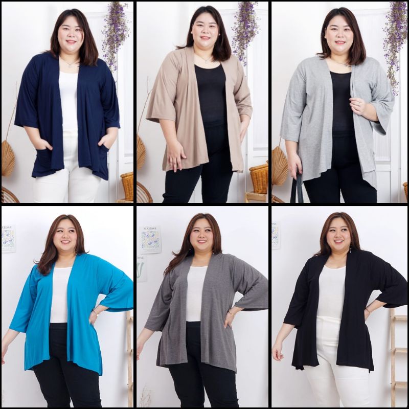 (LD 130-150cm) CARDIGAN JUMBO KARDIGAN BIGSIZE OUTERWEAR CARDIGAN BIGSIZE