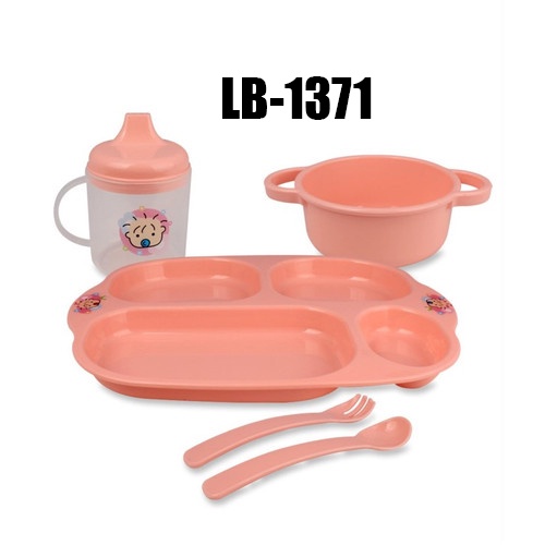 Morinz Lusty Bunny LB-1363 / LB-1371 Peralatan Tempat Makan bayi Feeding Gift Set (Kemasan Plastik)