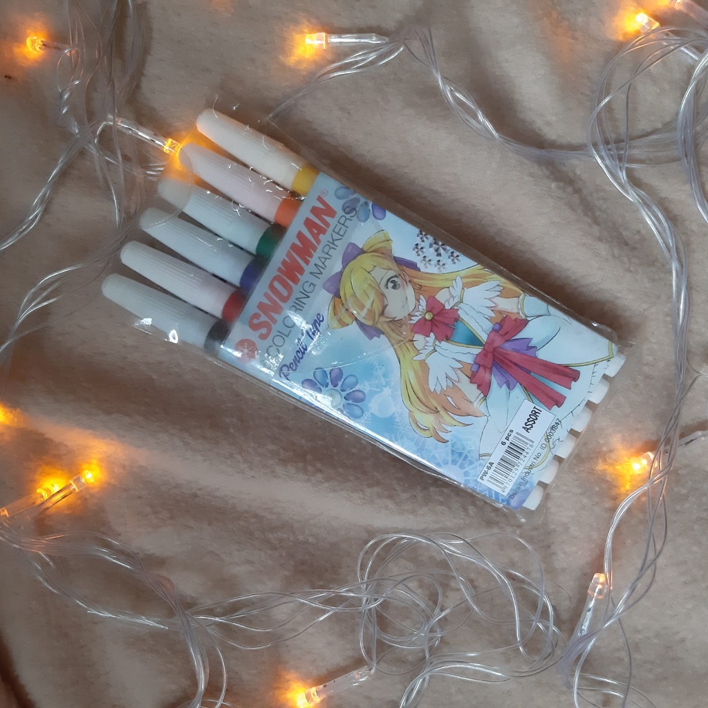 

[CUCI GUDANG] Snowman coloring marker isi 6 [Termurah!!!]