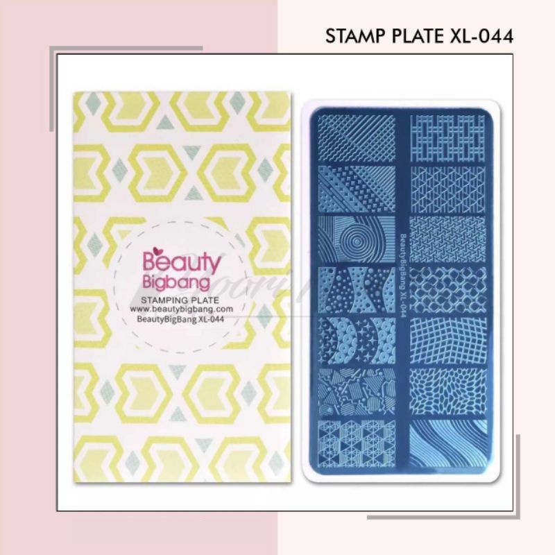 Stamp plate xl-044 stamping nail art stamp cetakan nail art