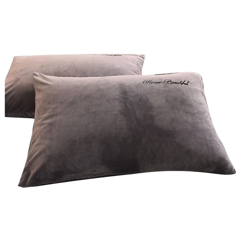 Condom Single Coral Fleece Flannel Pillow Cover Covers A Pair