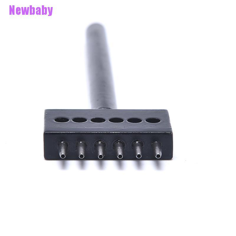 (Newbaby) Alat Pembuat Lubang Bulat Ukuran 4 / 5 / 6mm Untuk Kerajinan Kulit DIY