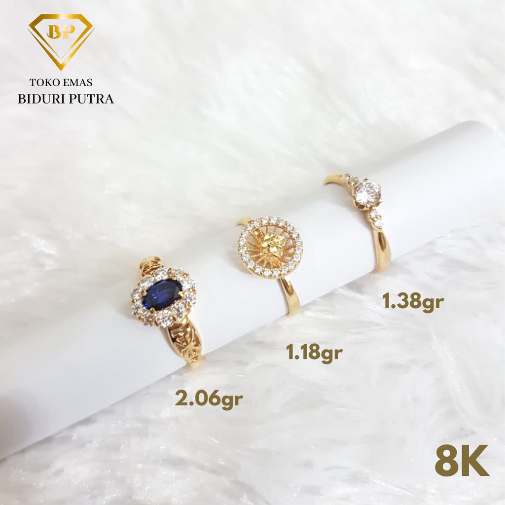 CINCIN BINTANG EMAS ASLI KADAR 8K/375 toko emas biduri putra