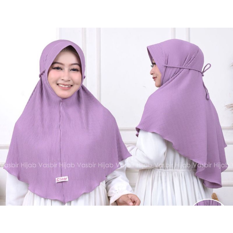 Hijab instan prisket tali kepang ulir/ Bergo Pet Prisket Tali Tambang