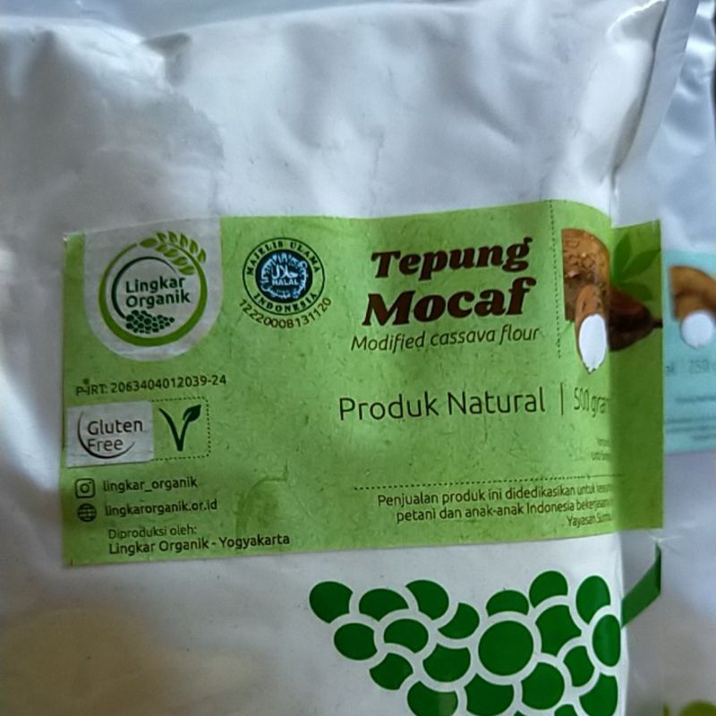 Tepung Mocaf Lingkar Organik Kemasan 500 gram - Gluten Free