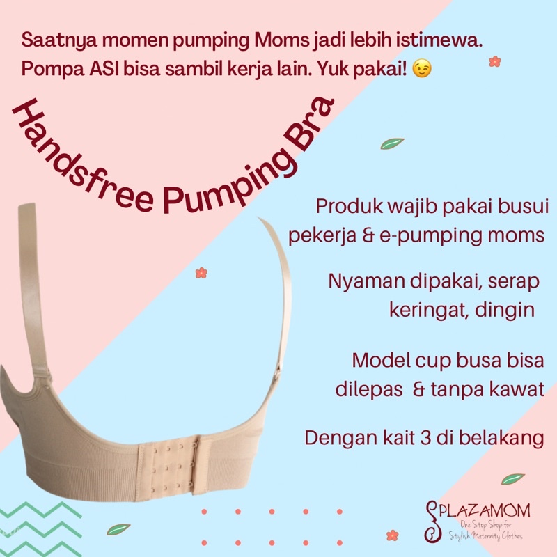 HANDS FREE PUMPING BRA / BRA POMPA ASI PBH171M - Perah ASI sambil tangan bebas bekerja lain